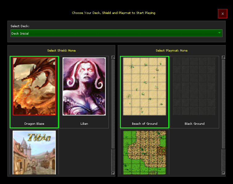 Janela Choose Your Deck, Shield and Playmat