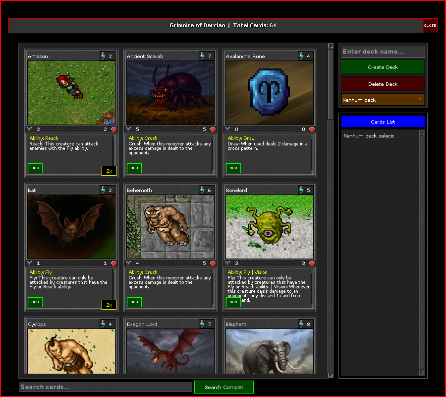 Janela do Grim&oacute;rio com grelha de cartas &agrave; esquerda